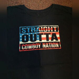 Cody James Straight outta cowboy nation crewneck graphic shirt XL USA Patriotic